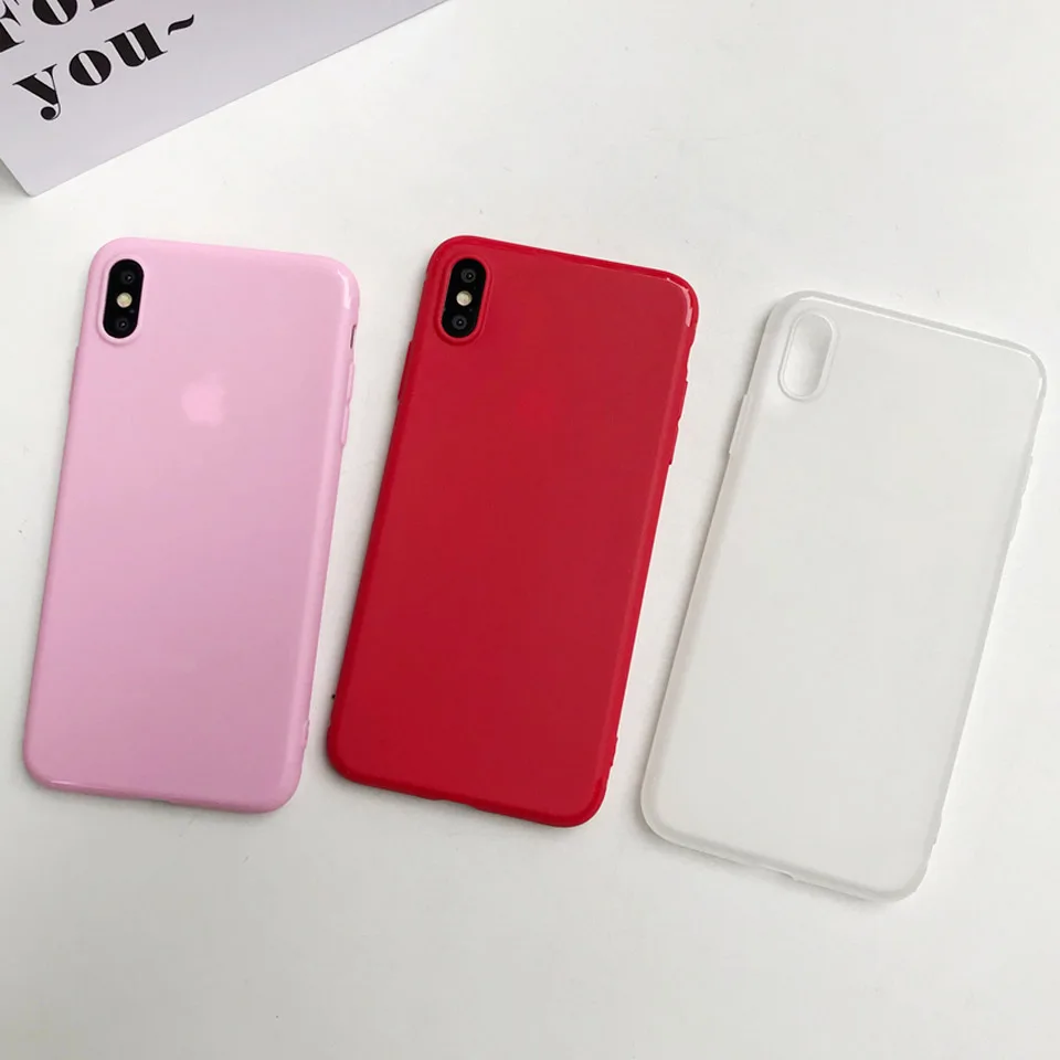 Матовый Силиконовый чехол для iphone XR XS MAX X 7 8 Plus SE 5 5S 6 6s samsung Galaxy S9 S8 S7 Edge Note 9 Mate