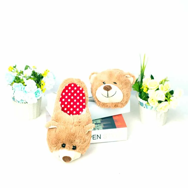 women winter slippers Custom slippers Home House Slippers Children indoor bear Lovers Warm Woman Slippers Plush Shoes