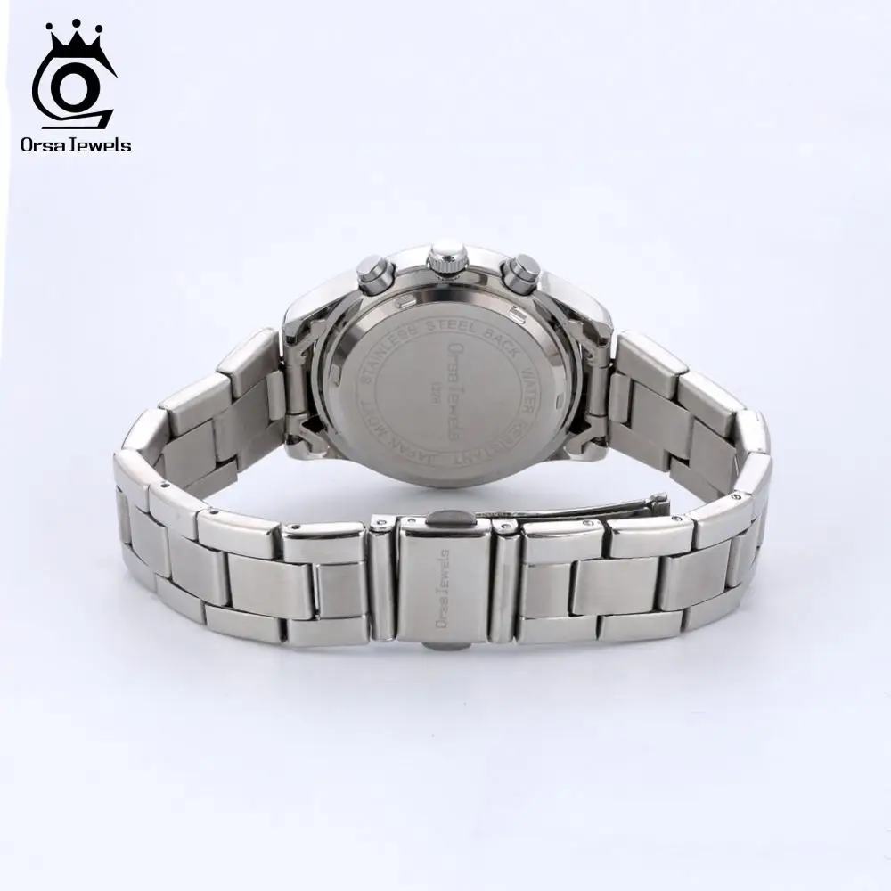 ORSA JEWELS 316L женские часы из нержавеющей стали модные женские кварцевые наручные часы серебряный цвет браслет водонепроницаемые часы OOW11