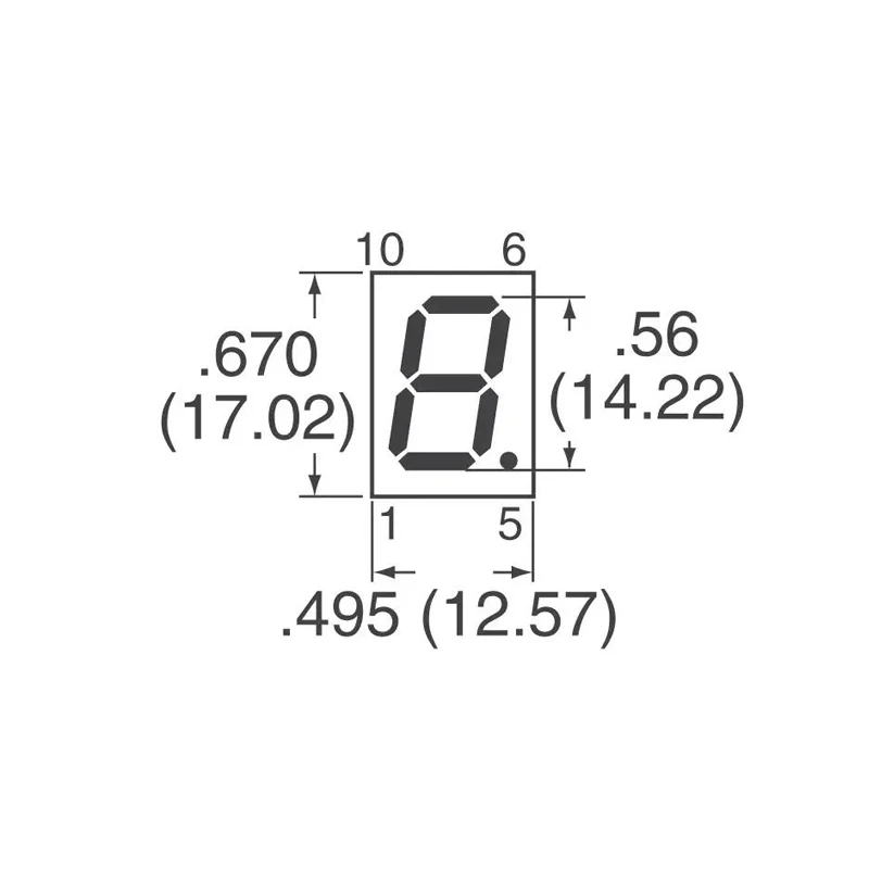 

HDSP-5501-GH000 7-SEG 14.2MM CA HE RED RHD