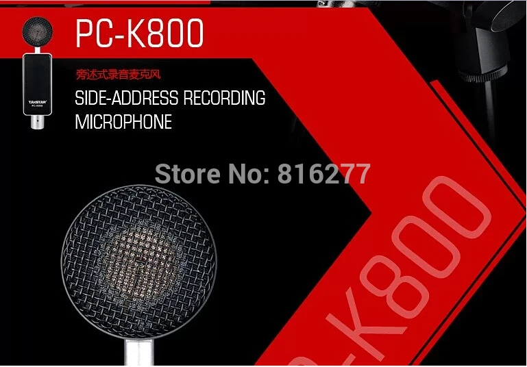 Takstar PC-K800/PC K800 стиль повествования Запись микрофон конденсаторный микрофон Большая диафрагма для вещания и записи