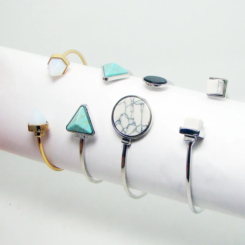 Геометрический калаит из искусственного мрамора Howlite пуля заживляющая точка