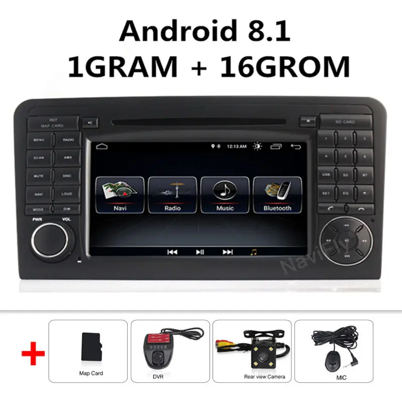 Car dvd Camera DVR 2din Android 9,1 автомобильный dvd-плеер gps навигация для Mercedes Benz ML Класс W164 ML300 ML350 ML500 GL X164 GL320 Автомагнитола FM RDS - Цвет: Car dvd Camera DVR