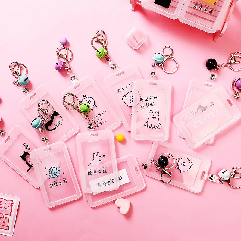 Креативный прозрачный держатель для карты Coloffice жесткое покрытие текста