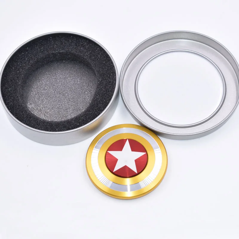 Непоседа палец Spinner Американский капитан шустрик подшипник Непоседа ручной Spinner пальцев гироскопа EDC СДВГ время вращения Длинные анти-стресс