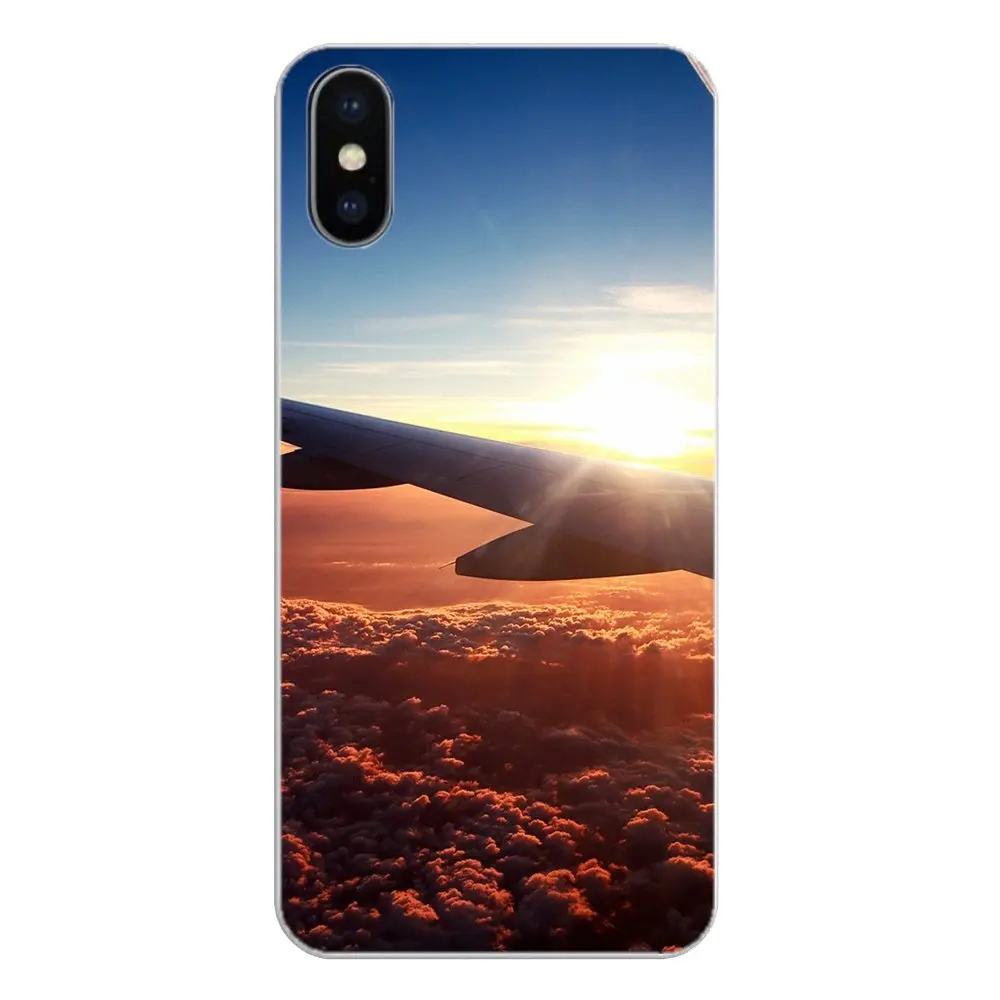 Soft Case Airplane At Sunrise aircraft plane For Huawei Honor 7X V10 6C V9 6A Play 9 Mate 10 Pro Y7 Y5 P8 P10 Lite Plus GR5 2017 |