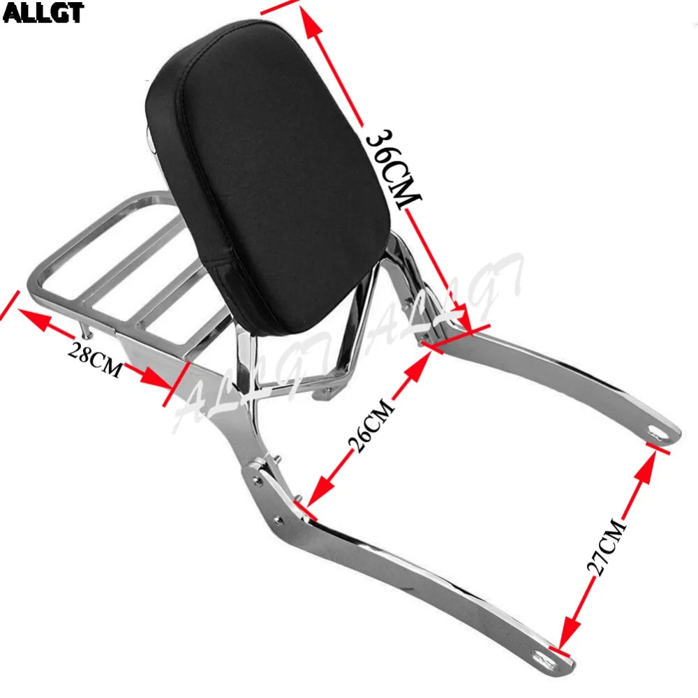 Спинка ALLGT 13 дюймов для Yamaha Virago XV 250 125 1989 2011 1999 2000 2001 2002 2003 2004 2005 2006 2007 2008|sissy bar|sissy bar