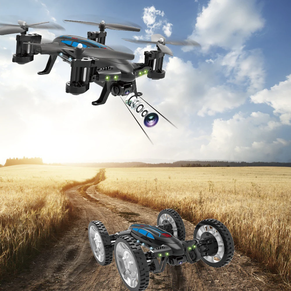 K20W 2.4GHz WIFI 0.3MP HD Camera 4CH 6 Axis LED RC Quadcopter Gyro Aircraft + High Speed Car Combo | Игрушки и хобби