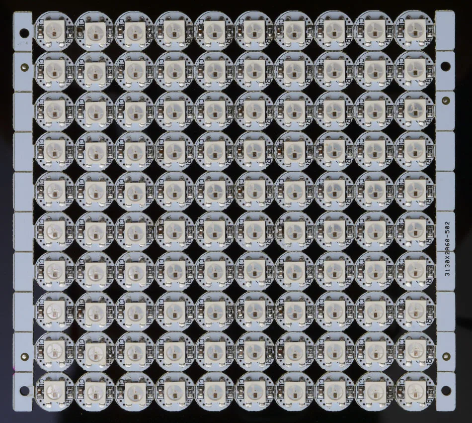 AAA 100 шт. WS2812B светодиодный Светодиодный пиксельный модульный с радиатором мини