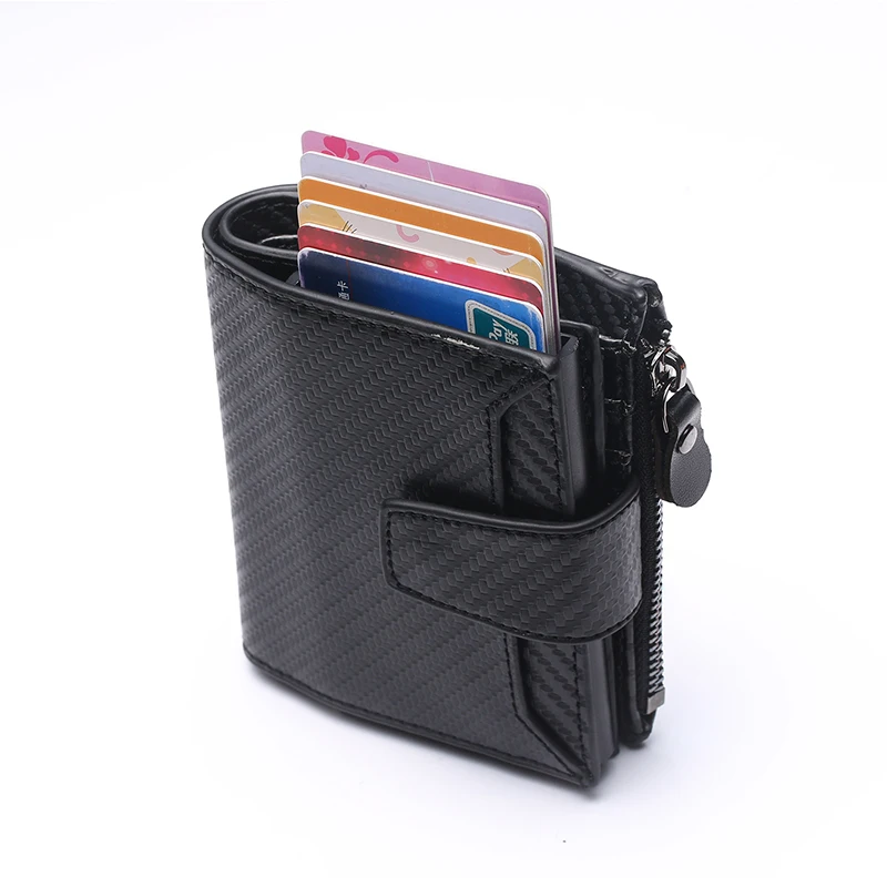BYCOBECY RFID кошелек для путешествий из искусственной кожи держатель кредитных карт