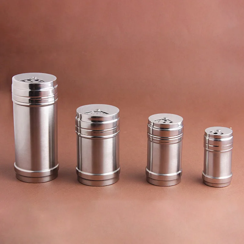 Нержавеющая сталь банка для специй земснаряд соль сахар специи перец шейкеры