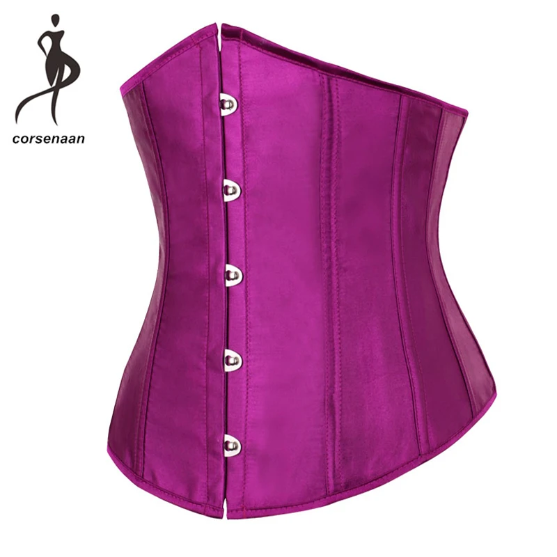 7 видов цветов атласная Талия Cincher Shaper Everday носить костюм под грудью корсет наряд