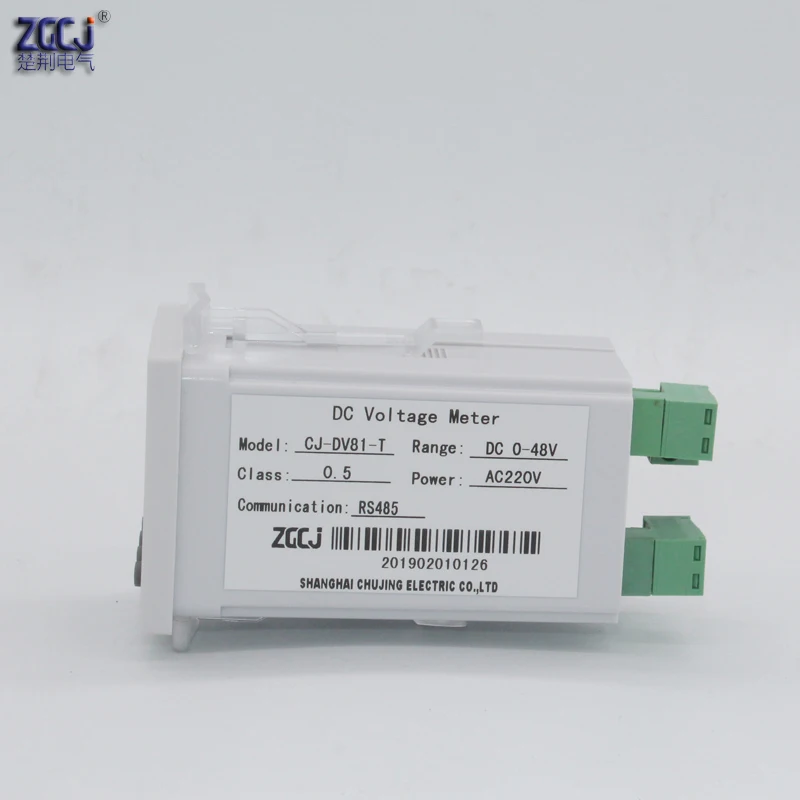 DC 0-48 в цифровой дисплей измеритель напряжения с RS485 связь Modbus-RTU протокол 48 В