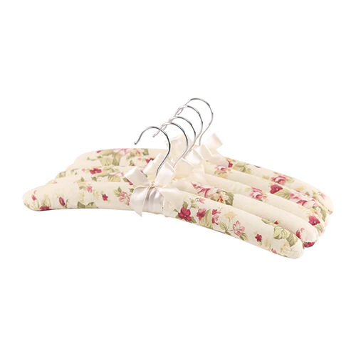Floral Vanilla Cream Neoviva классическое пальто вешалка для женщин платье с губкой набивной, упаковка из 5, цветочный синий океан мягкие деревянные вешалки для одежды дома - Цвет: Floral Vanilla Cream