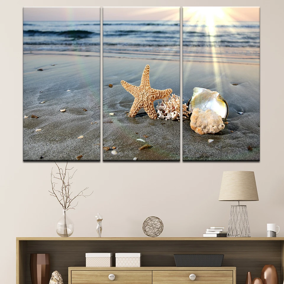 HD фотографии печать на холсте Современная Wall Art Рамки комплект из 3 предметов