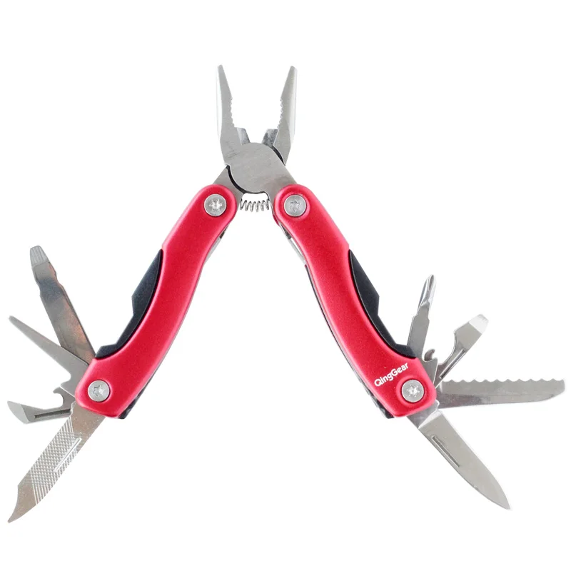 

QingGear Multitool Pliers 9-in-1 Mini Compact Pocket Pliers Knife File Screwdriver Bottle Opener Saw Outdoor Camping Kit