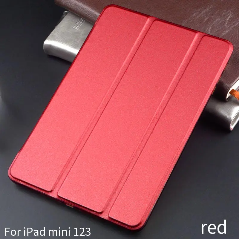 Для iPad mini 123 чехол Ультратонкий чехол для apple iPad mini 1 mini 2 Чехол все включено mini 1 2 3 Чехол 7,9 дюймов кобура - Цвет: Красный