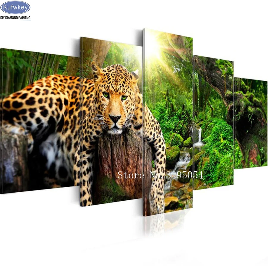 

5 шт., набор для алмазной вышивки «лес»