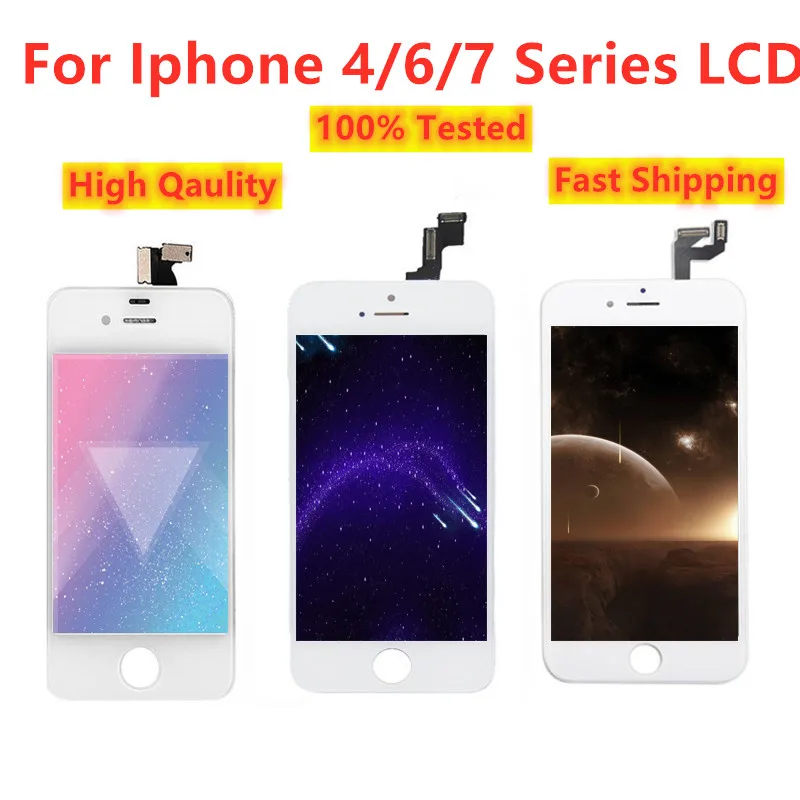 3D сенсорный класс AAA для iPhone 7 LCD 4 дюймовый экран Diaplay Touch Pantalla 6G plus без битых