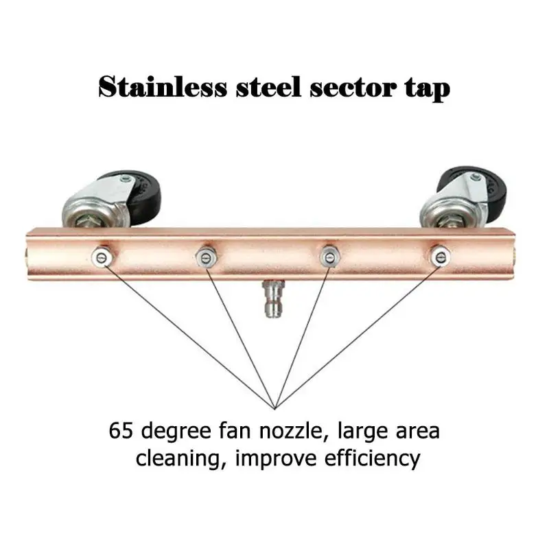 VODOOL высокого давления 4 форсунки шасси автомобиля очиститель воды 1/4 соединитель