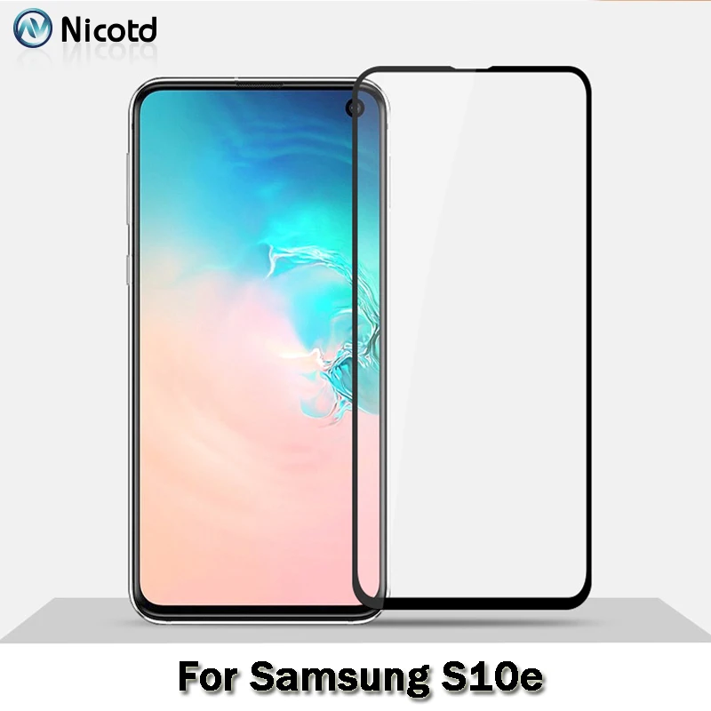 Закаленное защитное стекло для Samsung Galaxy S10e защитная пленка 2.5D с полным покрытием