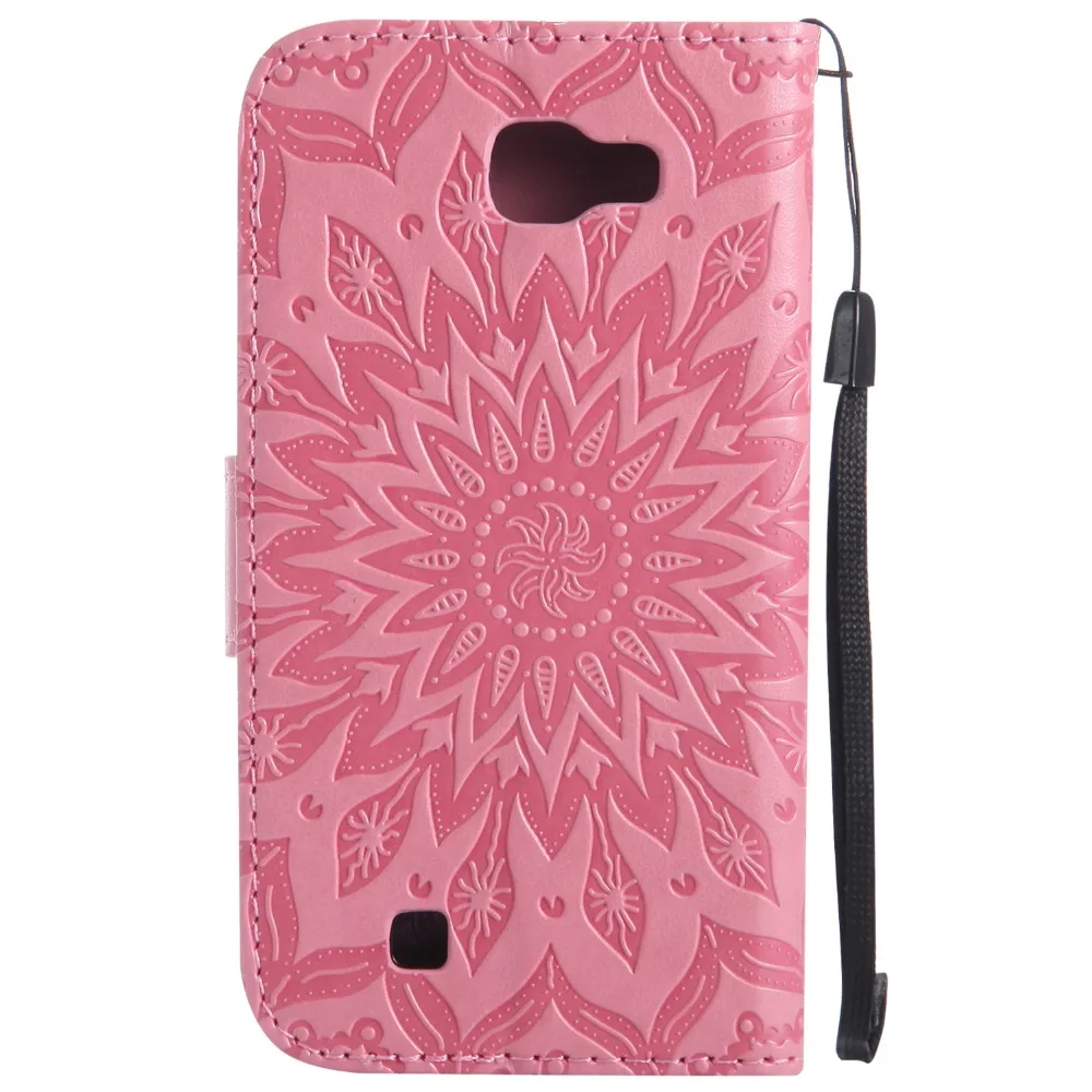 Чехол с тиснением подсолнуха для fundas LG K4 Lte K120e K130e чехол 4 5 дюйма + держатель карт |