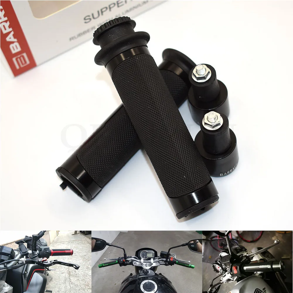 

for 7/8'' Motorcycle Handle bar CAPS / Handlebar Grips CNC 22MM Universal For Yamaha FZ1 FZ6 Fazer FZ8 FZ6R XJ6 MT07 MT-09 MT09