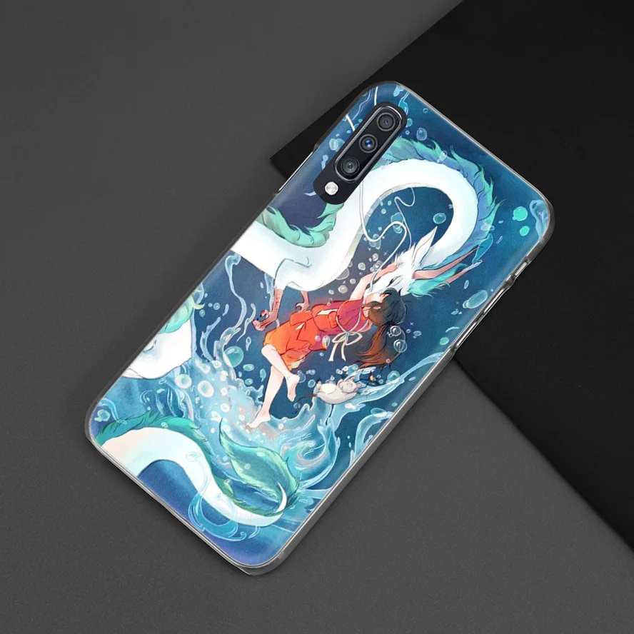Аниме чехол для samsung Galaxy A50 A70 A20e A40 A30 A20 A10 A8 A6 плюс A9 A7 жесткий чехол из ПК для телефона Тоторо Унесенные призраками Ghibli