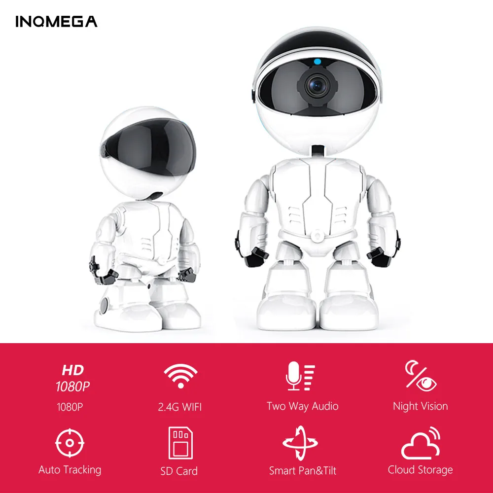 Облачная IP камера INQMEGA 1080P умная Wi Fi робот для домашней безопасности беспроводная