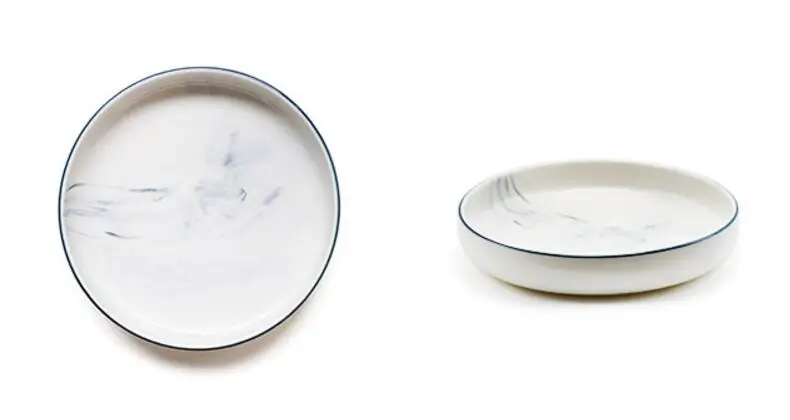 1 шт. тарелка посуда кухонная Мраморная зернистая поднос для продуктов миска риса