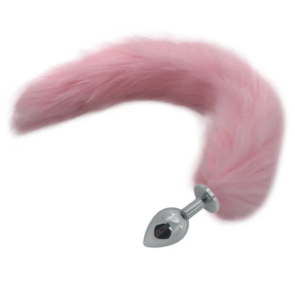 Анальная пробка из нержавеющей стали для мужчин и женщин игрушка интима с лисьим