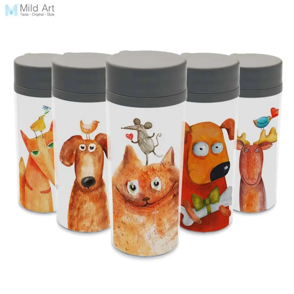 Бутылка для воды с крышкой и широким горлом 300 мл|bpa free|water bottlekids water bottle |