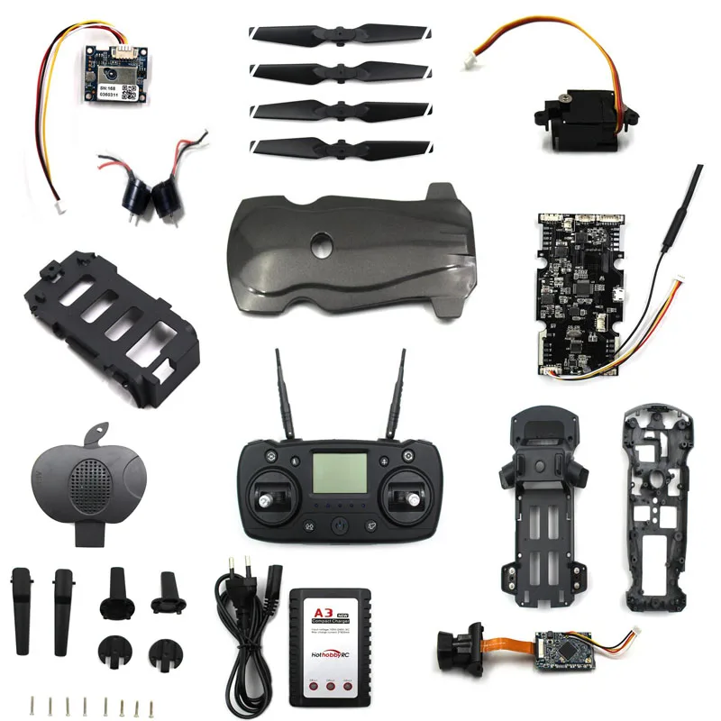 CG033 CG006 k20 RC GPS Дрон запасные части Аксессуары Корпус лопасти и двигатель ESC servo