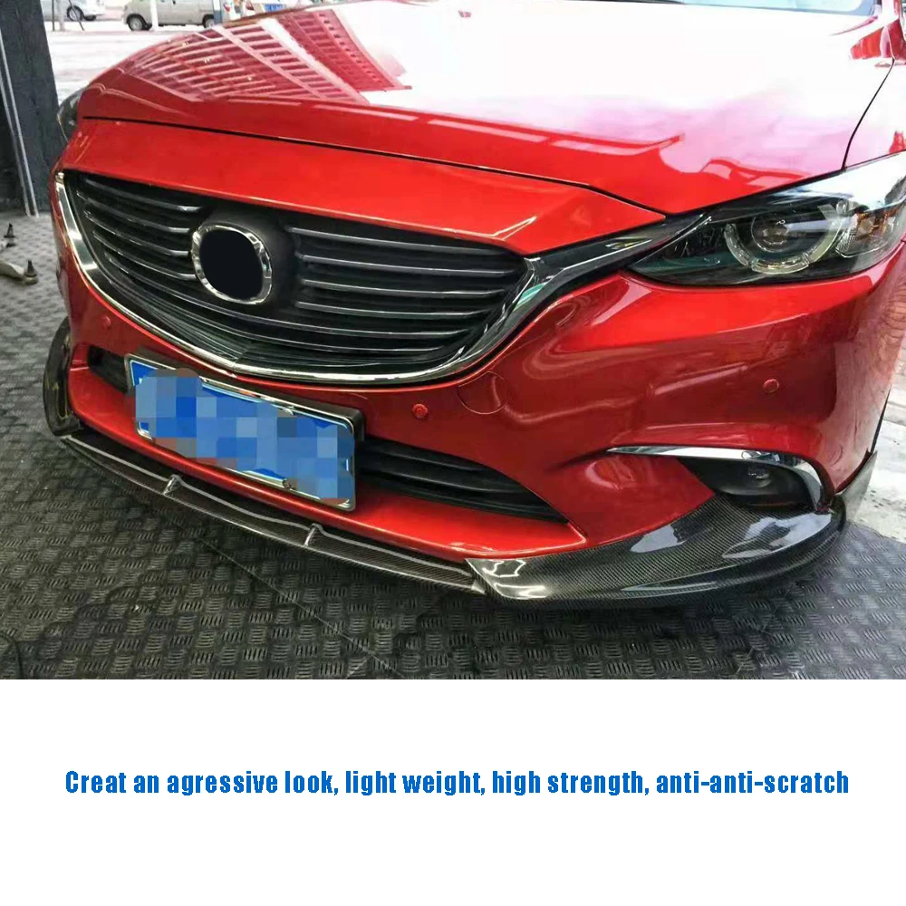 Передний бампер для Mazda 6 GT GX GS GS-L Touring Sedan 4 Door 2017 2018 углеродное волокно | Автомобили