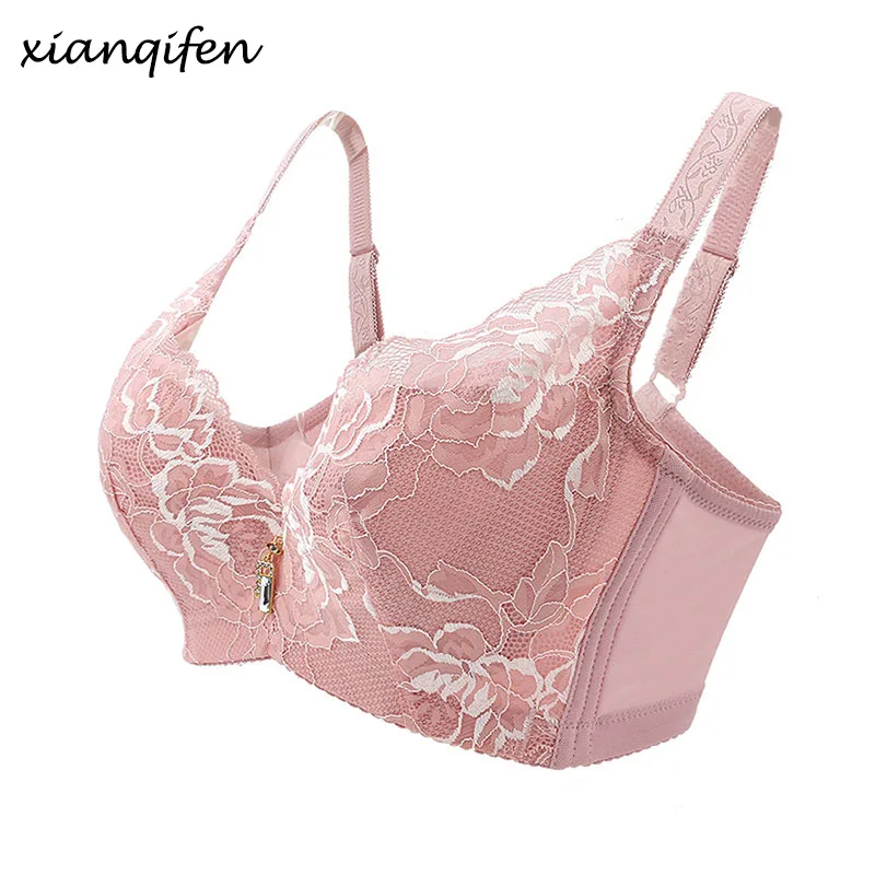 Женские бюстгальтеры с глубоким v-образным вырезом Xianqifen кружевное нижнее белье