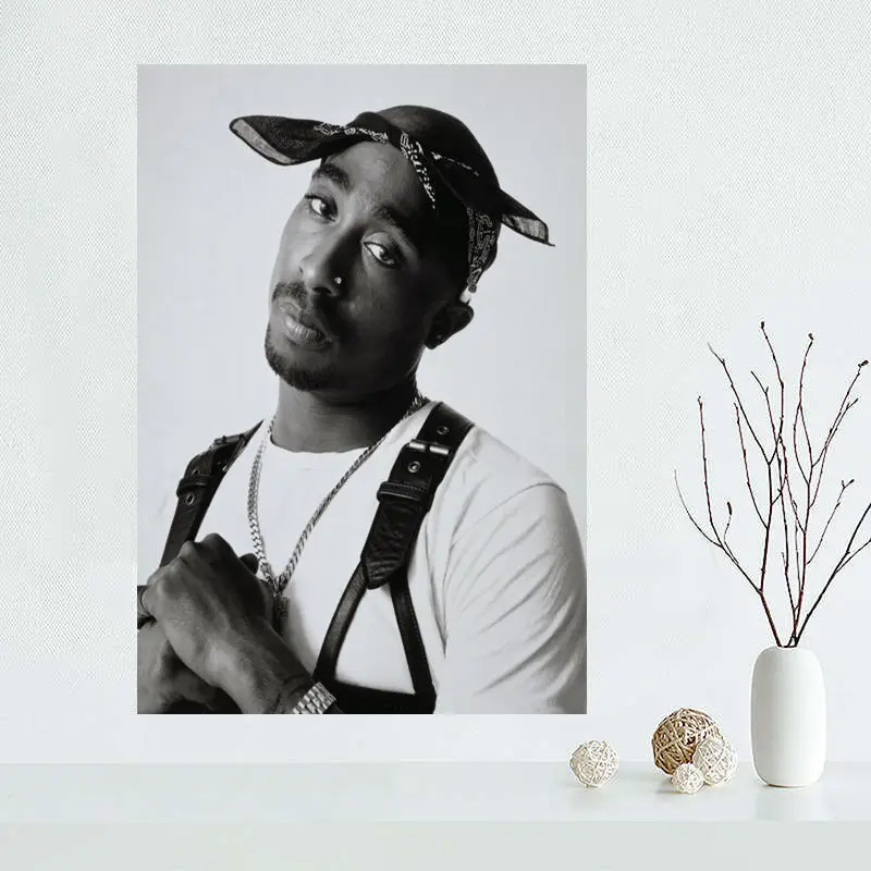 Горячая характеристики ковриков с печатью под заказ 2PAC плакат холст ткань