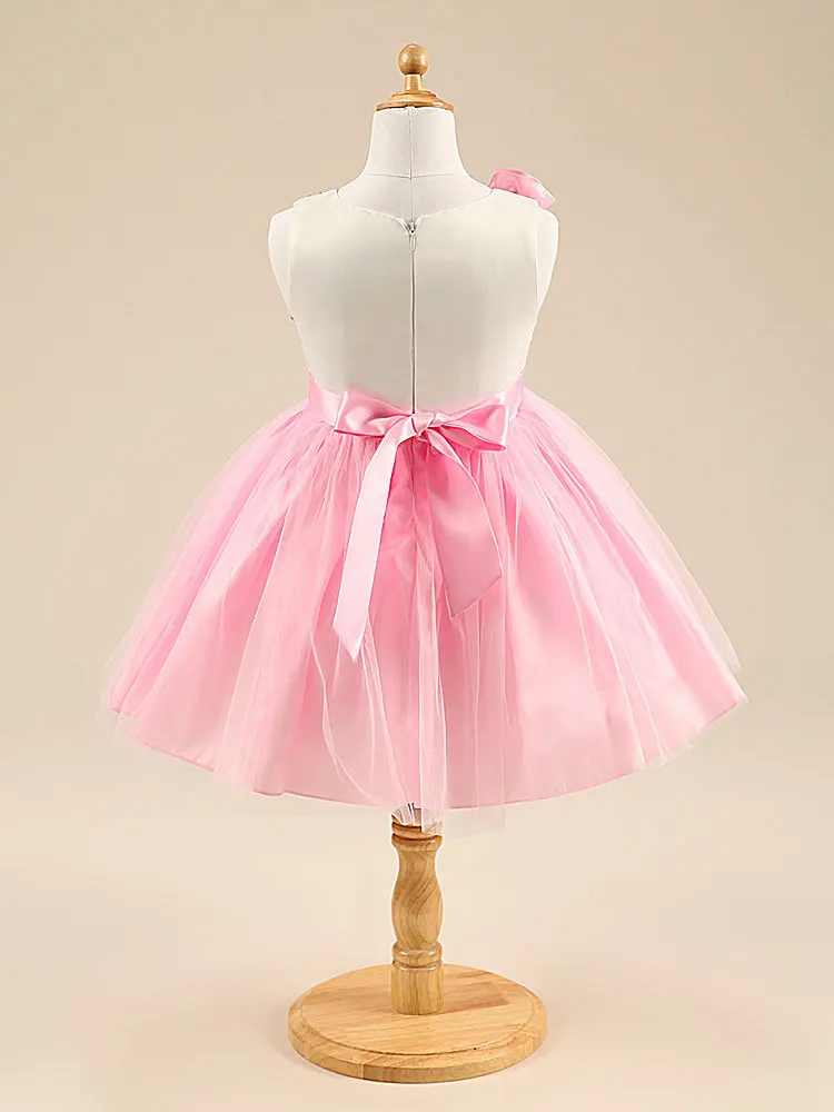 2017 Летние Дети Девушки Платья Без Рукавов Детские Бальное Платье Партия