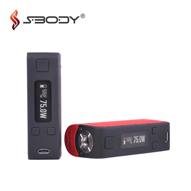 Оригинальный Sbody Elfin DNA75 мод 75 Вт TC Vaping Box с чипсетом Evolv Встроенный 1800 мАч Temp control 18650