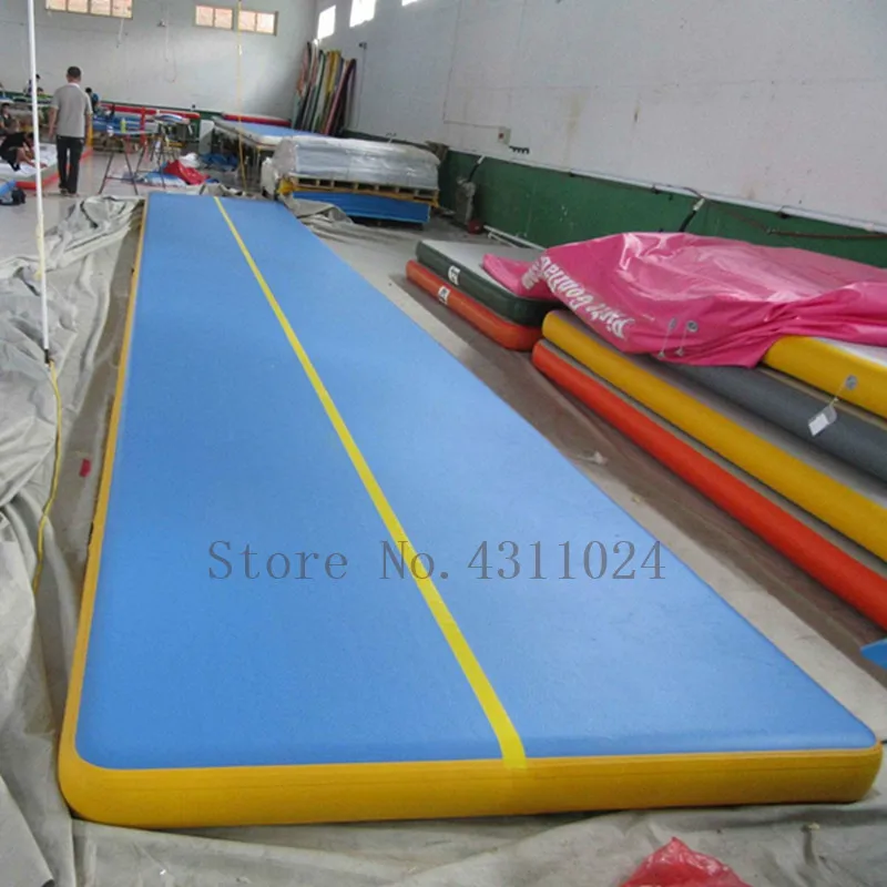 Дешево Бесплатная доставка 8*1*0,2 M воздушная дорожка коврик гимнастический коврик надувные кувыркаясь коврик в стиральной машине следить надувной ...