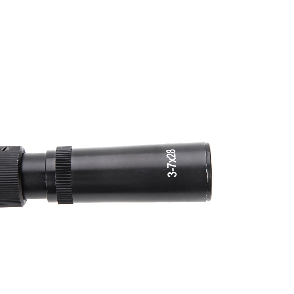 3-7x28 охотничий компактный прицел рефлекторный прицел Crosshair прицел оптический прицел для страйкбола Воздушный пистолет Охота подходит 11 мм крепление прицел