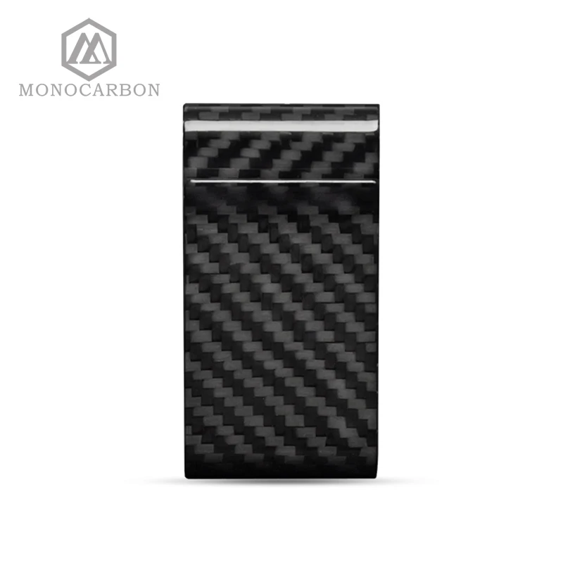 Высококачественный оригинальный 3K Twill двойной зажим для денег из углеродного