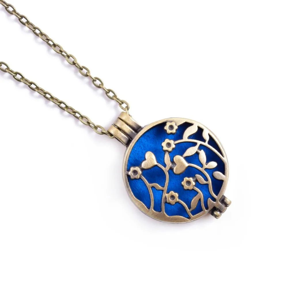 Медальон Подсолнух может открыть прокол Филигрань античная бронза эфирное масло