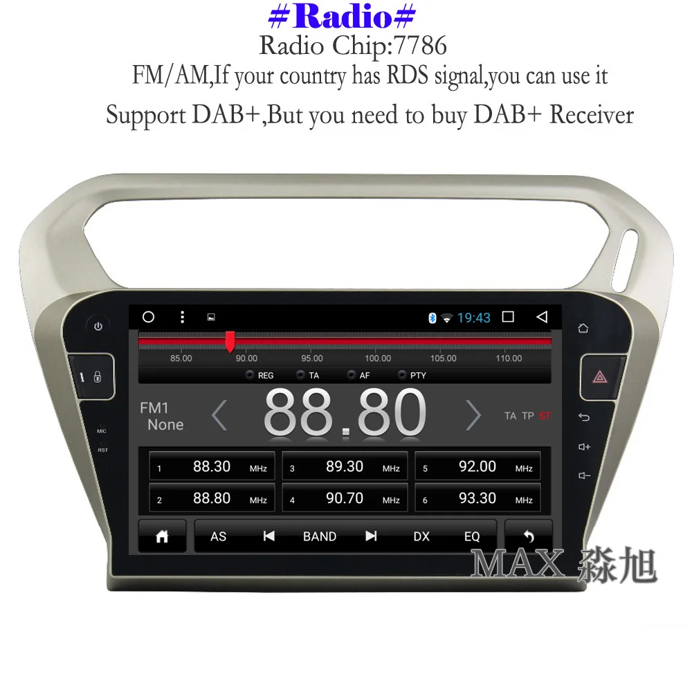 MAX Android 8 1 автомобильный dvd-плеер для Peugeot 301/Citroen Elysee 2014 2015 2016 Радио BT 3/4G WiFi SWC GPS