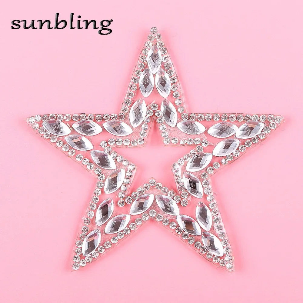 Акция Новый дизайн Звездные патчи Горячая аппликация DMC горный хрусталь