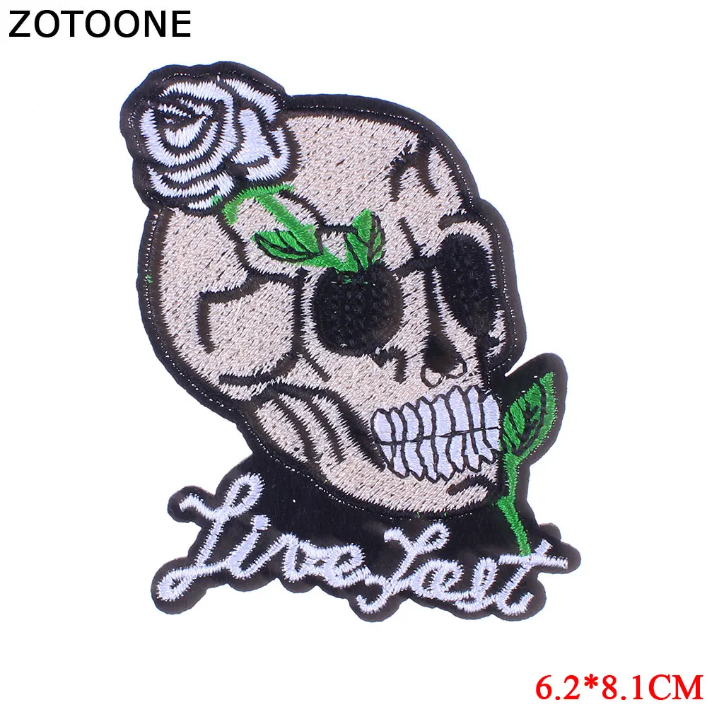 17 ZOTOONE инопланетянин Байкер железные нашивки для одежды наклейки аппликация Diy странные вещи Единорог Вышивка патч полосатая одежда - Цвет: 17