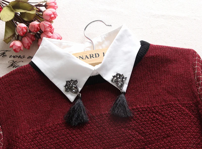 Женский шифоновый свитер с бусинами белая демисезонная рубашка имитацией