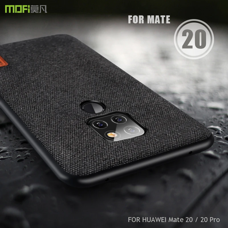 

Чехол-накладка MOFI mate 20 Pro, тканевый, с мягкими краями, матовый, для huawei mate 20