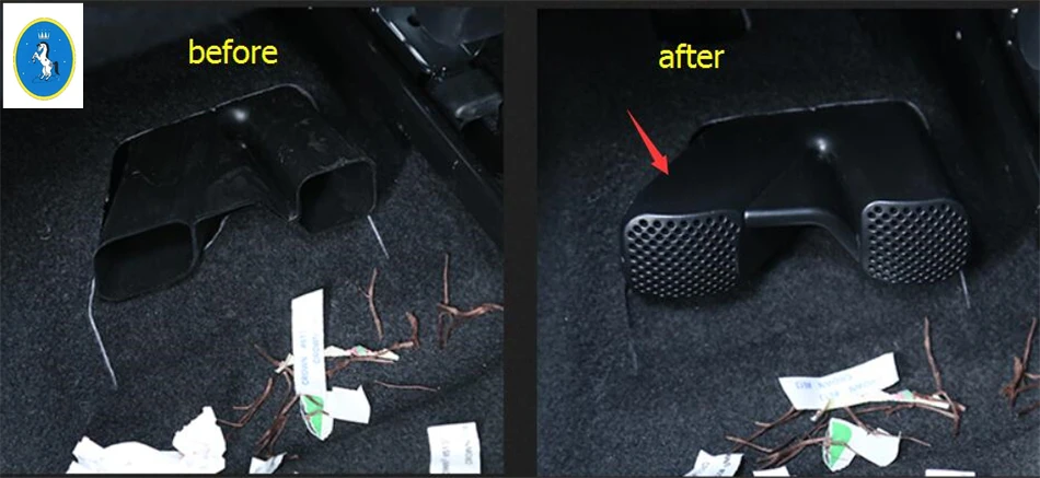 Yimaautotrims сиденье под Кондиционер AC Vent Outlet Frame Cover Trim Plastic! Интерьер для Renault Koleos 2017 2018