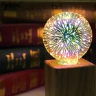3D Star 220V E27 Светодиодная лампа Эдисона лампада ST64 A60 G80 G95 G125 Алмазная в форме сердца праздничное Рождественское украшение Светодиодная лампа