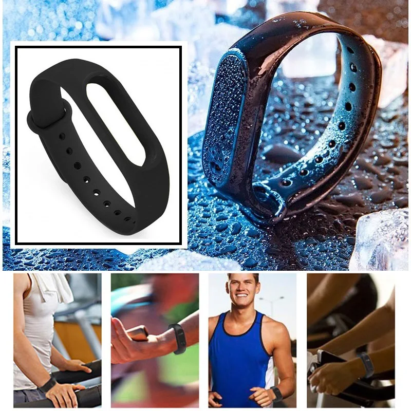 Mi Band 2 ремешок BINZI для Xiaomi mi ремешок 2 браслет силиконовый браслет резиновый гель Кожа Спорт mi band 2 аксессуары дешево